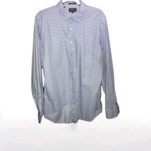 Rodd & Gunn Men's Long Sleeve Sports Fit Shirt XL Blue Green White Plaid Check